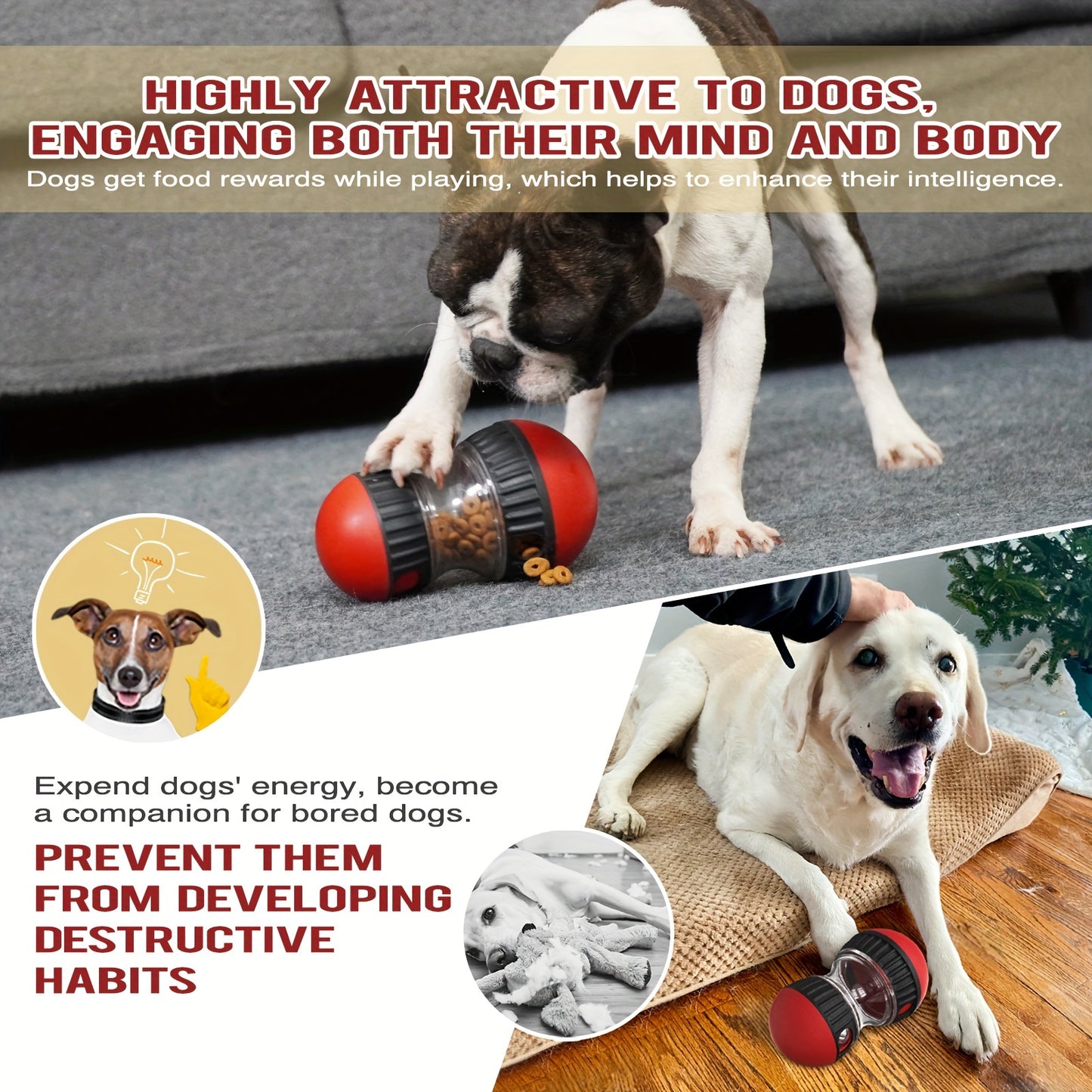 1pc Dogs Toy To Hide Food, Slow Feeding Toy, Ball-shaped Toys, Enjoy Interactive And Educational Dog Toys