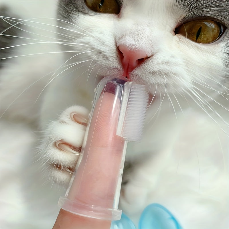Finger Toothbrush For Dog & Cat, Dog Finger Toothbrush, Finger Brush For Pets Tooth Cleaning